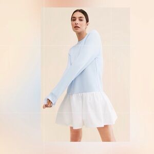 Addison Bay Blue White Swing Mini Dress XXS NWT Preppy Golf Tennis